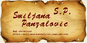 Smiljana Panzalović vizit kartica